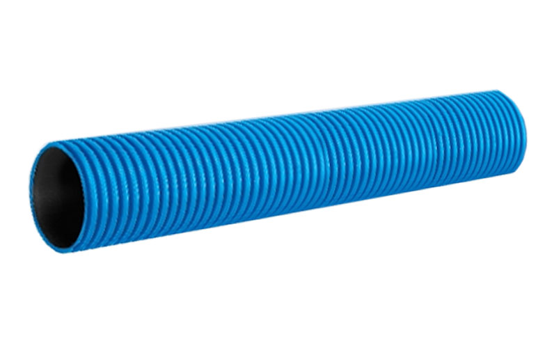 PR15.0227 Труба гофрированная двустенная ПНД гибкая тип 450 (SN16) с/з синяя д75 (20м/уп) Промрукав