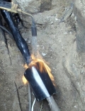 Ремонт кабеля при помощи соединительной муфты