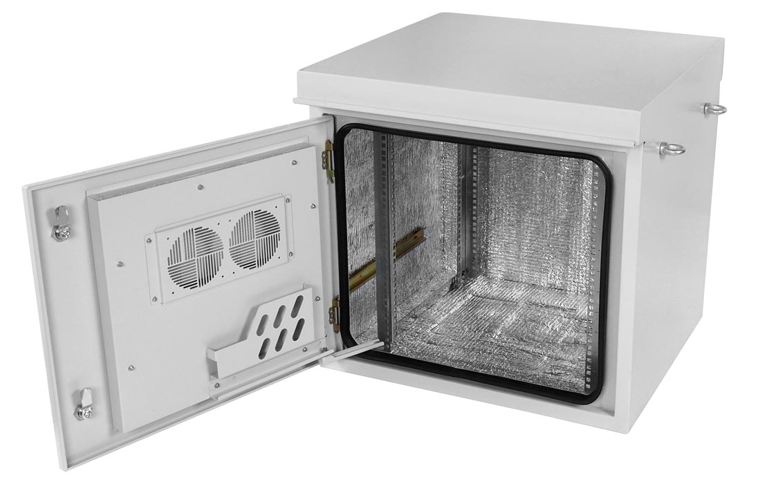 Шкаф климатический телекоммуникационный навесной ШКТ-НВ-2-18U-600-800 с крышей ССД