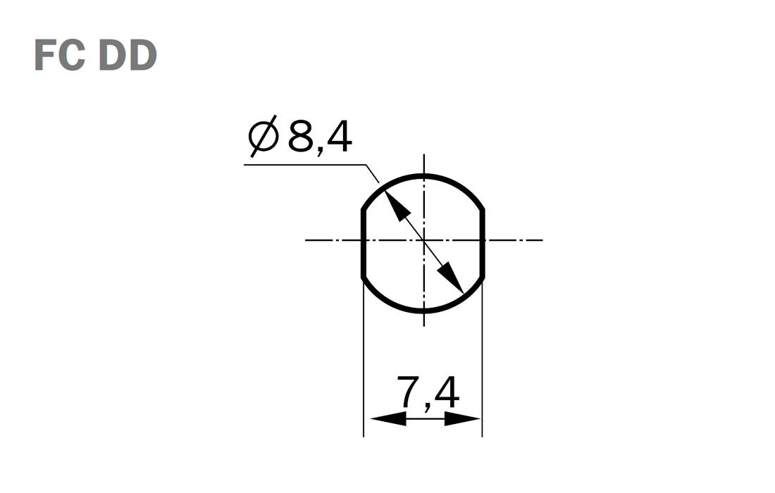 Адаптер (розетка) FC/APC SM DD тип H&amp;S FCPC-FCPC-C600