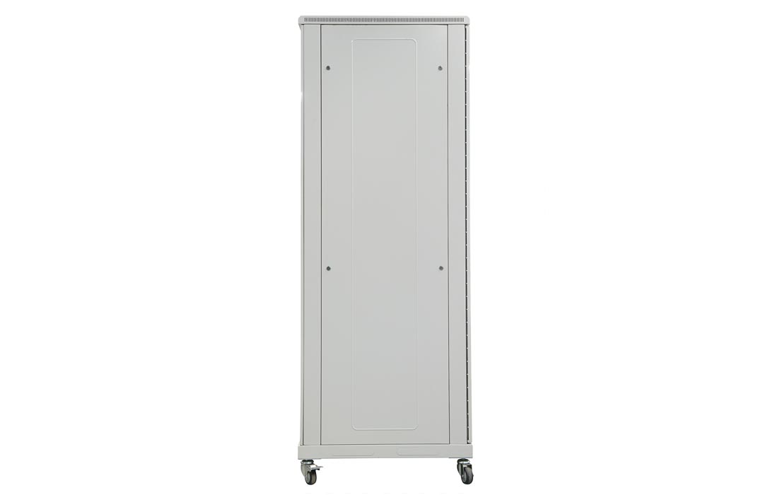 Шкаф телекоммуникационный напольный 19",18U(600x1000), ШТ-НП-18U-600-1000-С, передняя дверь стекло ССД