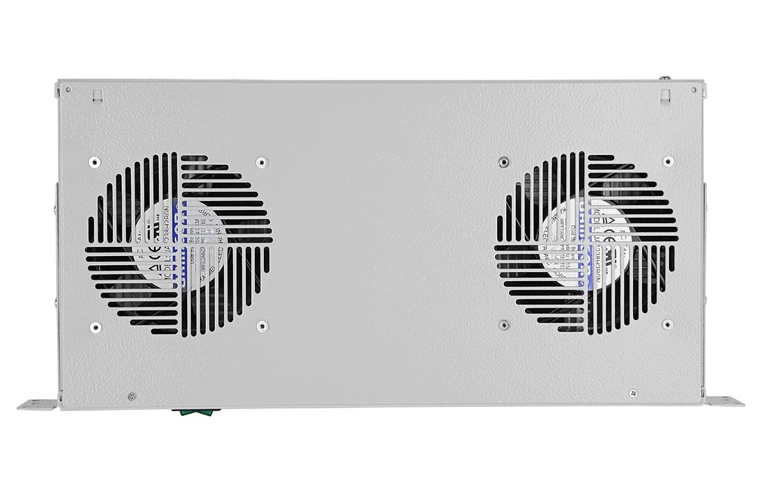 Вентиляторный модуль , 2 вентилятора с термодатчиком без шнура питания 35С ВМ-2-19" 48В ССД