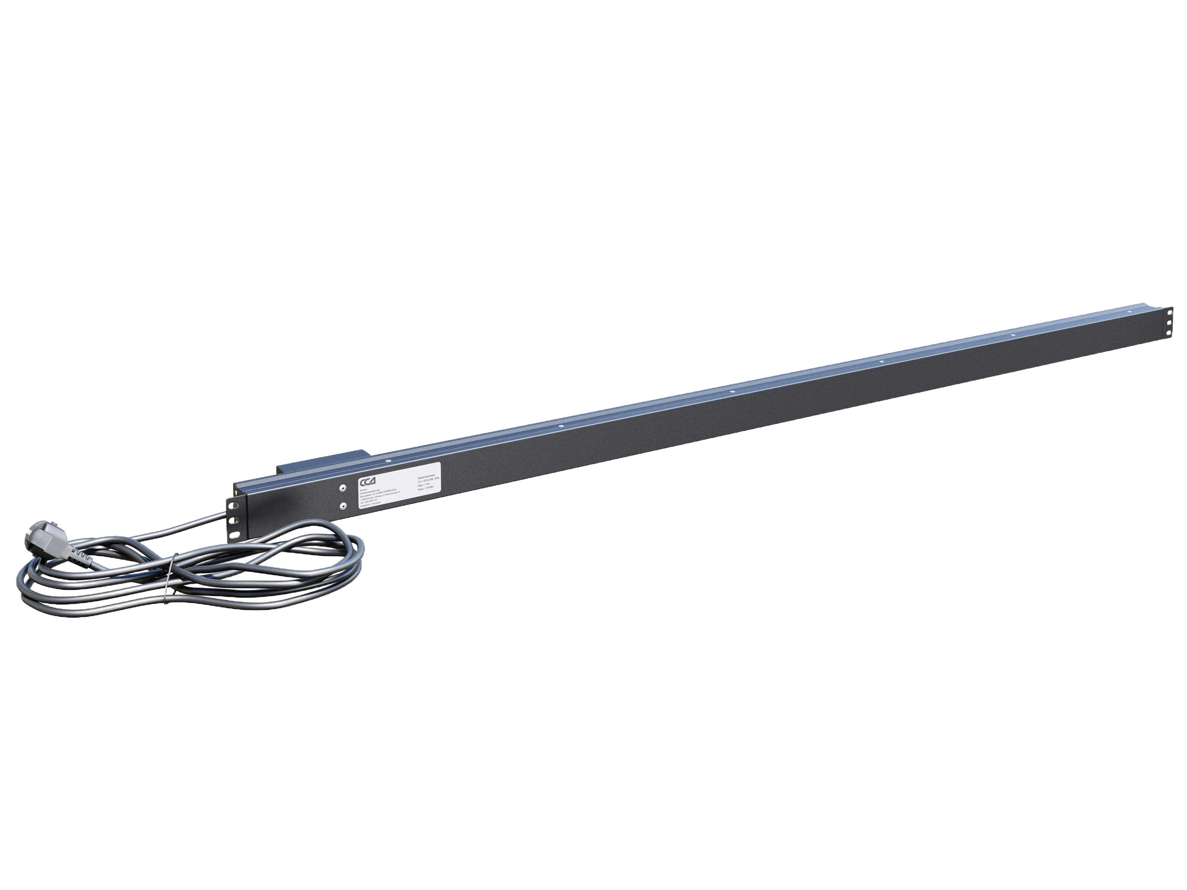 Вертикальный блок розеток,БР-20SСH-16А-Ш-3, 16А, 20 розеток Schuko, 33-48U, шнур 3м