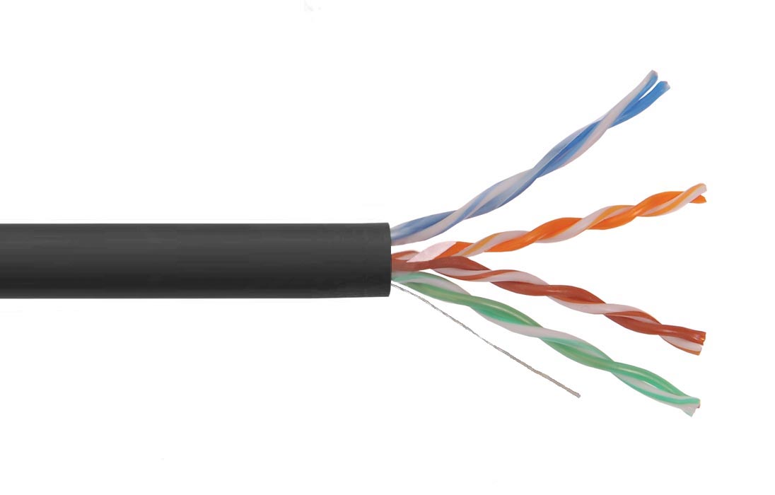 LC3-C5E04-139 ITK Каб. вп U/UTP, кат.5E 4х2х24AWG solid, LDPE, 305м, чер.