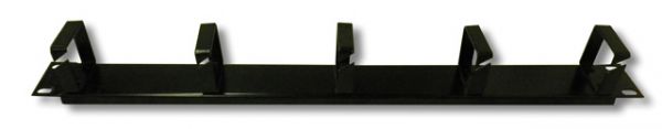 Органайзер кабельный горизонтальный 19" 1U, 5 колец (глухой)