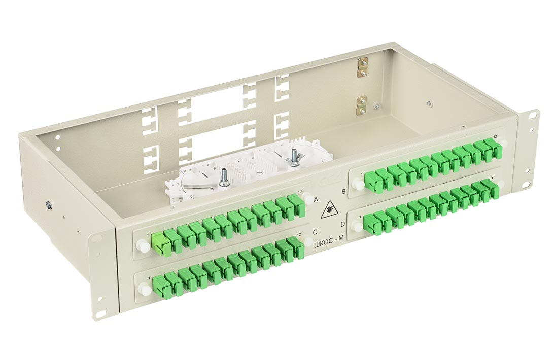 Кросс ШКОС-М -2U/4 -48 -SC    ~48 -SC/APC   ~48 -SC/APC   