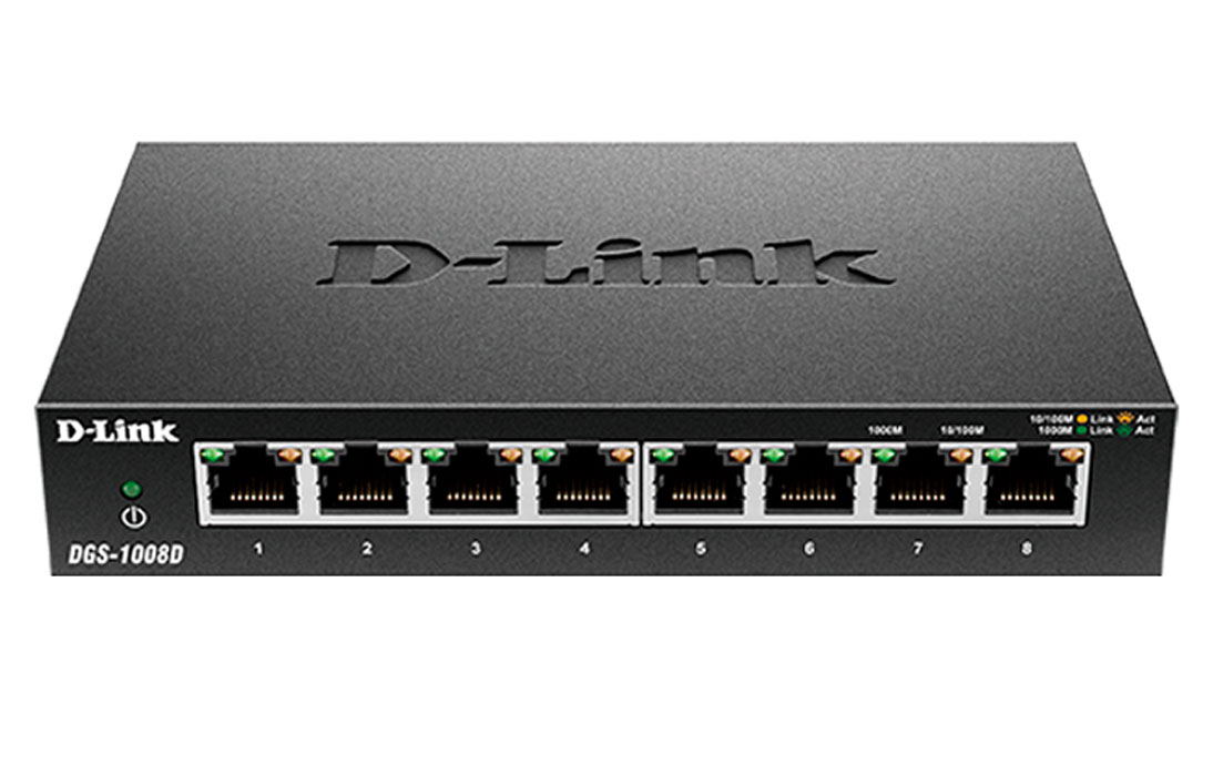 Коммутатор D-Link DGS-1008D/J3A