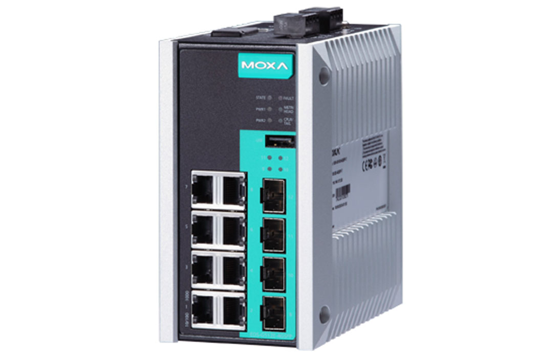 Коммутатор Moxa EDS-G512E-4GSFP-T