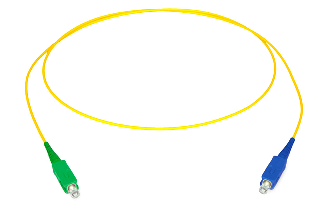 Патч-корд оптический Corning 2мм SM симплекс SC/APC-SC/UPC 1м F445801G1Z20001M