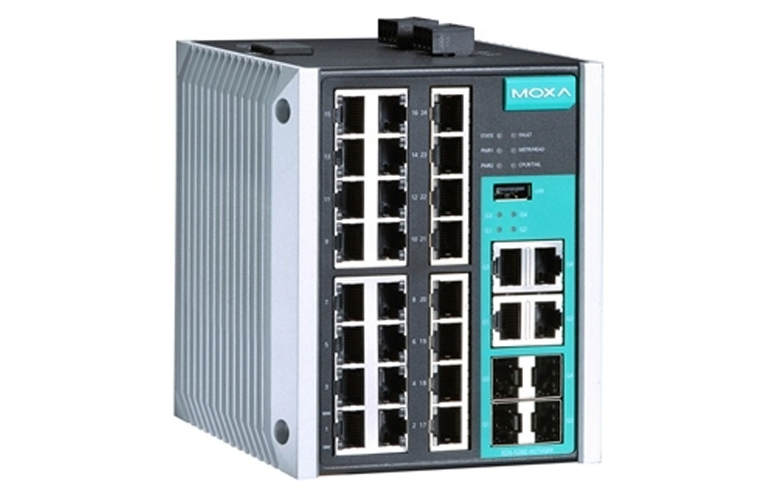 Коммутатор Moxa EDS-528E-4GTXSFP-LV