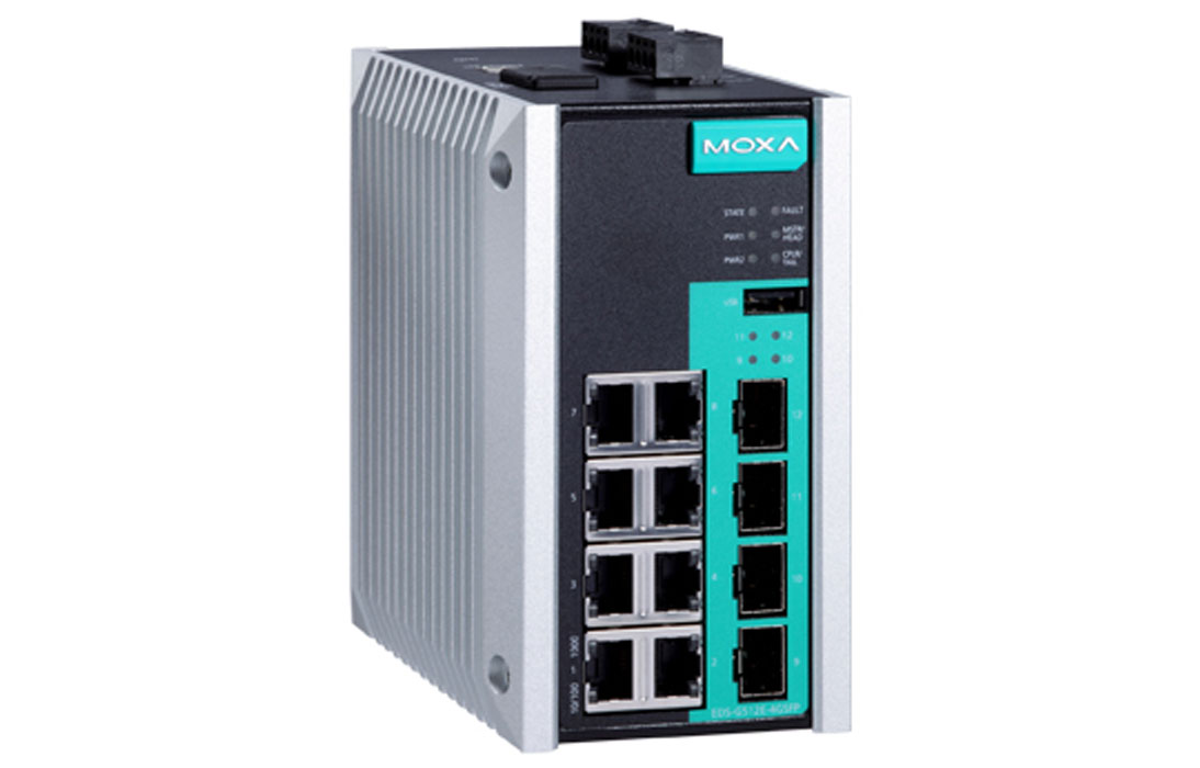 Коммутатор Moxa EDS-G512E-4GSFP-T