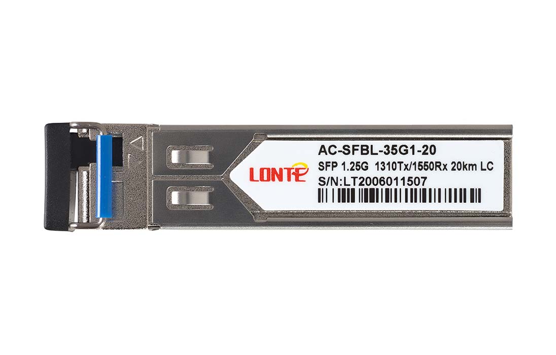 SFP WDM 1.25G Tx1310/Rx1550 20km LC DDM