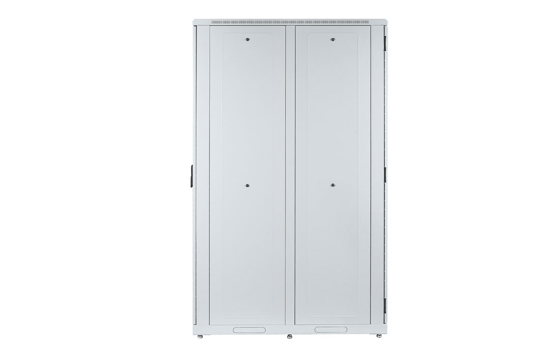 Шкаф телекоммуникационный напольный серверный 19",42U(600x1000) , ШТ-НП-С-42U-600-1000-ПП передняя,задняя двери перфорированные ССД