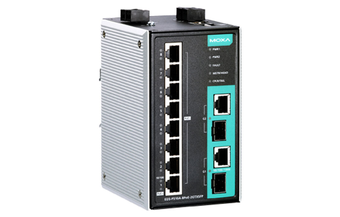 Коммутатор Moxa EDS-P510A-8PoE-2GTXSFP-T