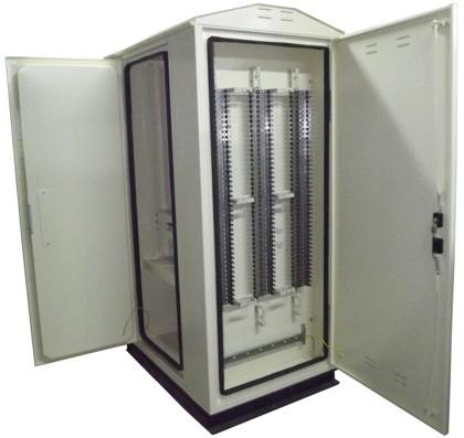 Термошкаф климатический трёхсекционный ШКУ3 19" 22U (кондиционирование и обогрев термосекции, кроссовая секция)