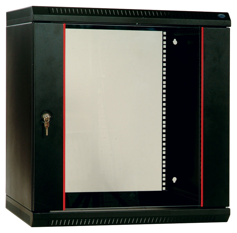 Шкаф телекоммуникационный настенный 15U разборный (600x350) дверь стекло