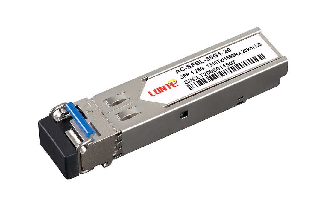 SFP WDM 1.25G Tx1310/Rx1550 20km LC DDM