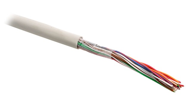 Кабель витая пара 10 пар, UTP категория 3, одножильный 26AWG