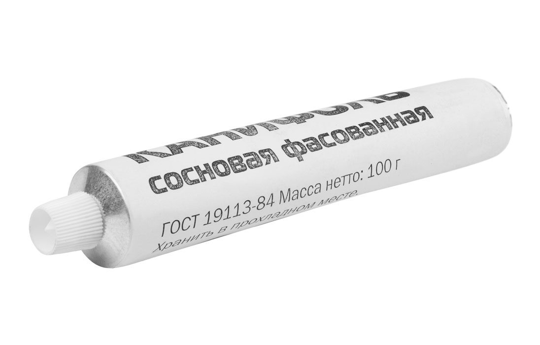 Канифоль сосновая фасованная  в тубах,100гр ССД