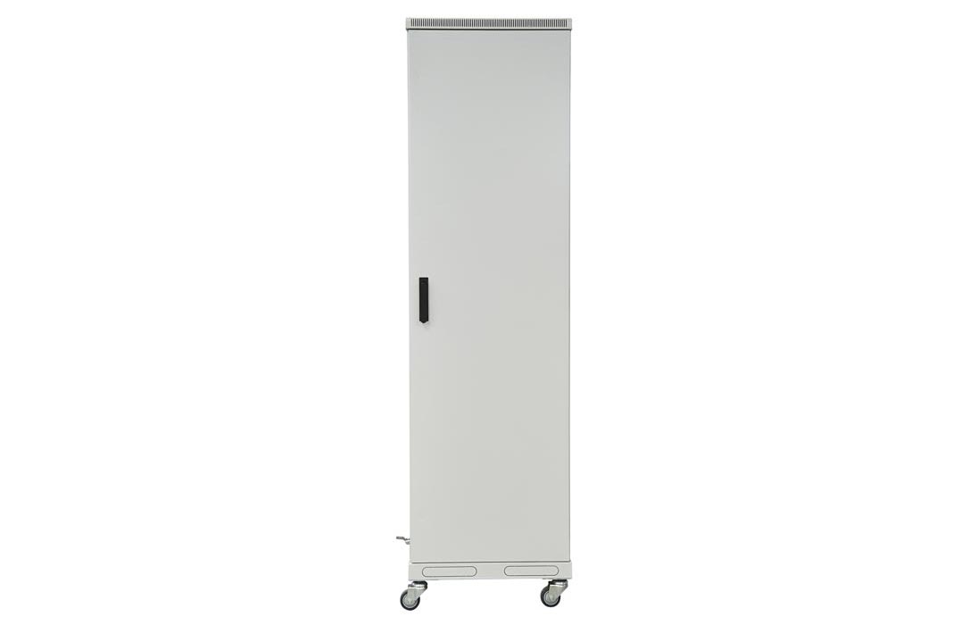 Шкаф телекоммуникационный напольный 19",47U(800x800), ШТ-НП-47U-800-800-М, передняя дверь металл ССД