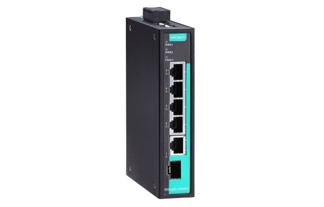 Коммутатор Moxa EDS-G205-1GTXSFP-T
