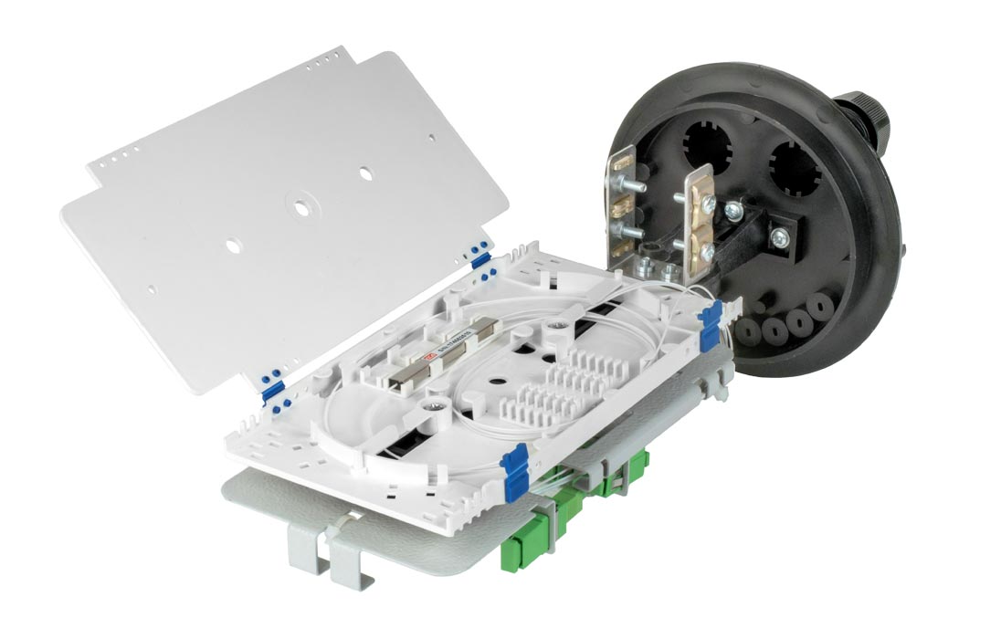 Муфта-кросс МКО-С6/С09-2/4SC-1PLC4-SC/APC-10SC-10SC/APC-2SC/APC-2ФТ16 ССД