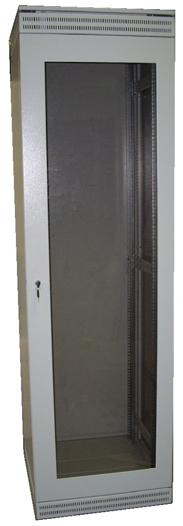 Шкаф напольный 33U/600-С (стеклянная дверь)