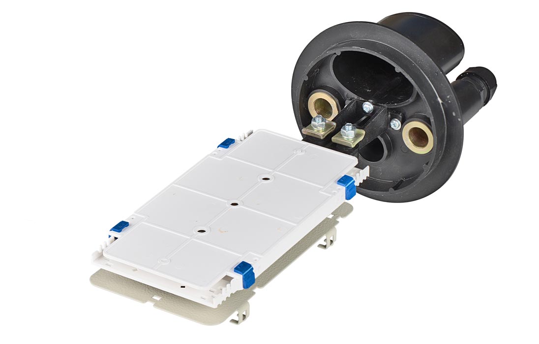 Муфта-кросс МКО-К6/CМ3-2/4SC-2SC-2SC/APC-2SC/APC-2ФТ4х3 (2 фитинга 4х3,0 мм) ССД