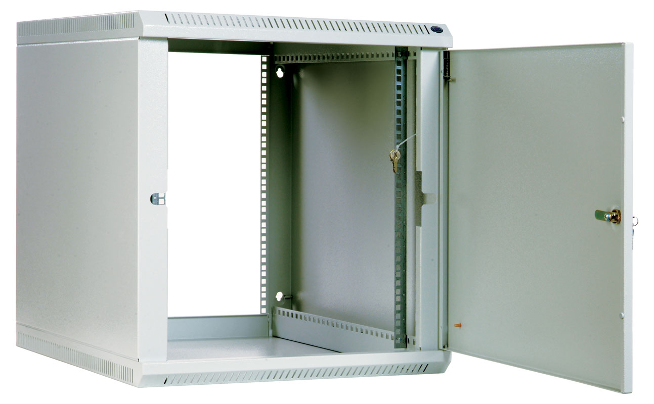 Шкаф телекоммуникационный настенный 15U разборный (600x520) дверь металл