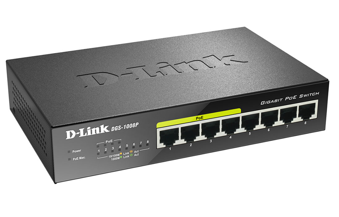 Коммутатор D-Link DGS-1008P
