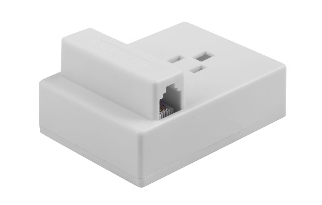 03-0011-4 Розетка телефонная с адаптером RJ-11