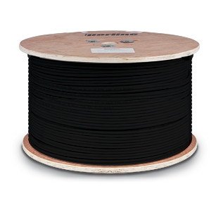 Кабель витая пара FUTP2-C5-S24-OUT-PE-BK-500, 2 пары, категория 5, одножильный, внешний