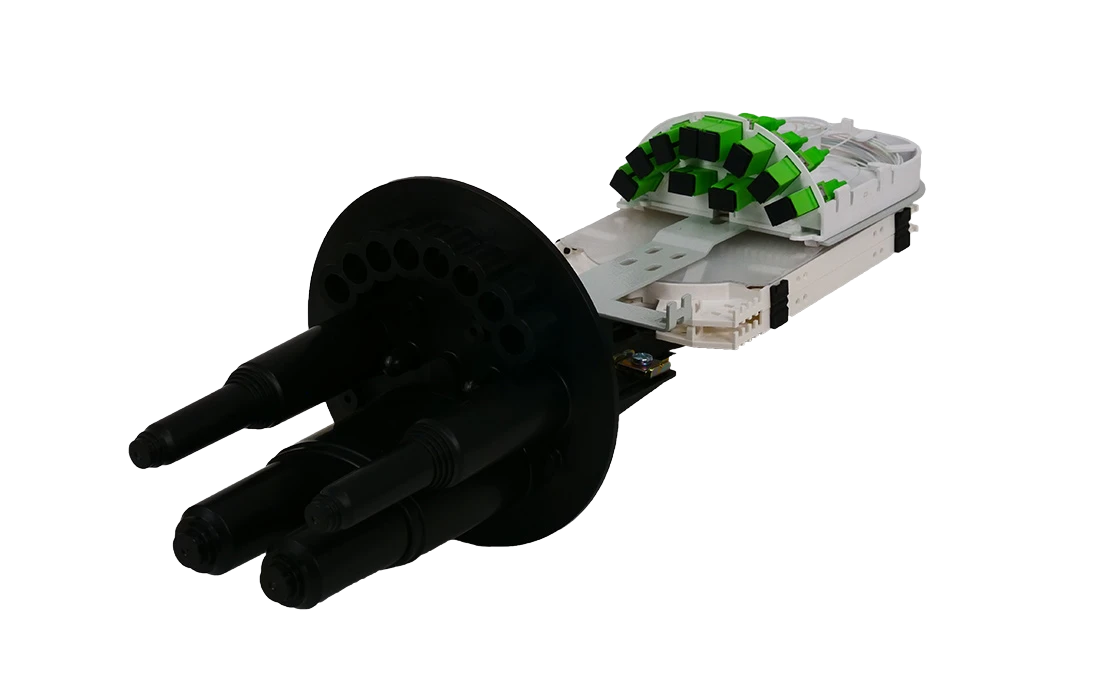 Муфта-кросс оптическая МКО-У6/СМ4-2PLC4-SC/APC-10SC/APC-2SC/APC ССД