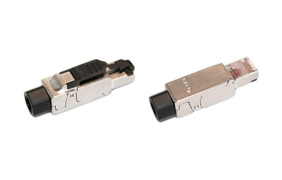 427433 Hyperline PLUD-8P8C-S-C6-VL Разъем RJ-45 (8P8C) под витую пару, полевая заделка, категория 6, неэкранированный, для одножильного кабеля, зажимн