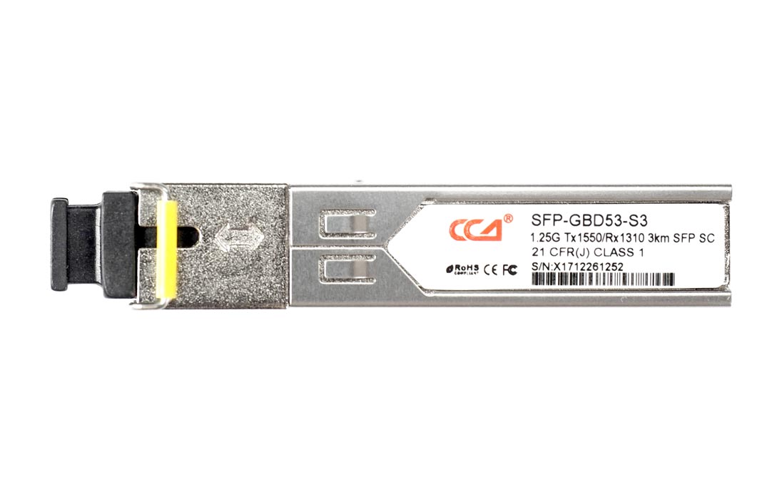 SFP WDM 1.25G Tx1550/Rx1310 3km SC
