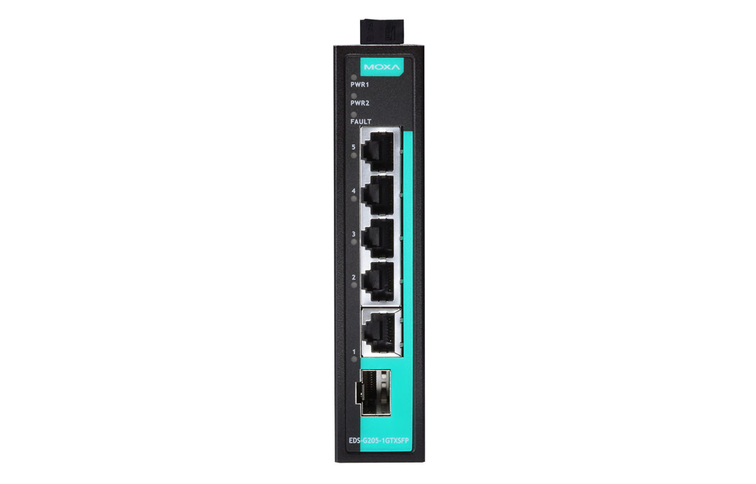 Коммутатор Moxa EDS-G205-1GTXSFP-T