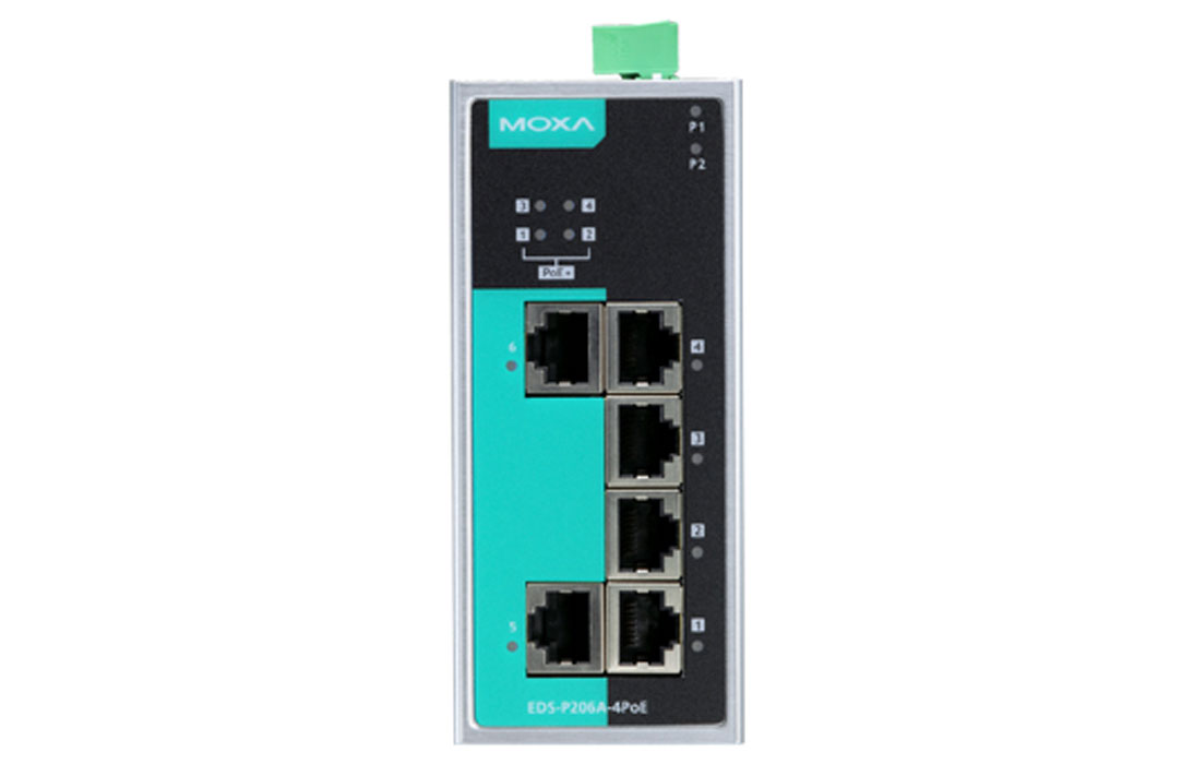 Коммутатор Moxa EDS-P206A-4PoE-T