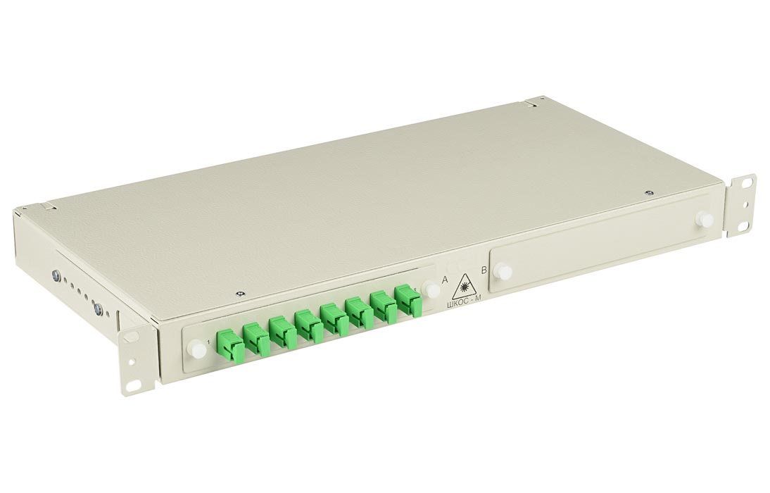 Кросс ШКОС-М -1U/2 -8  -SC    ~8  -SC/APC   ~8  -SC/APC   