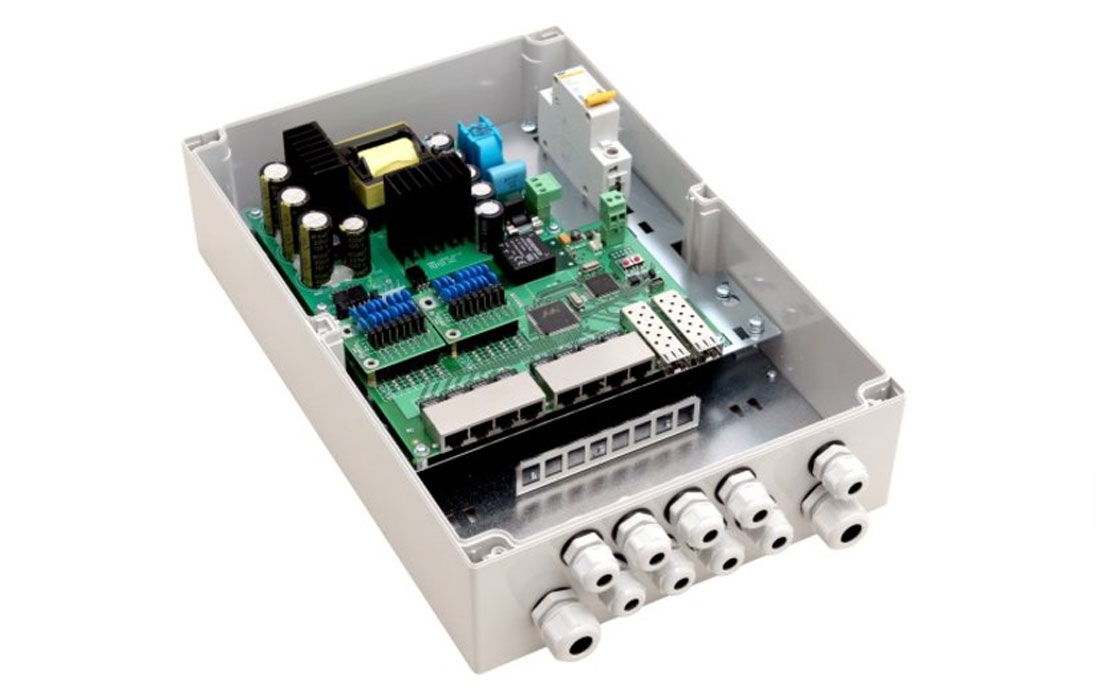Уличный коммутатор TFortis PSW-2G8F+ управляемый 1Гбит/с