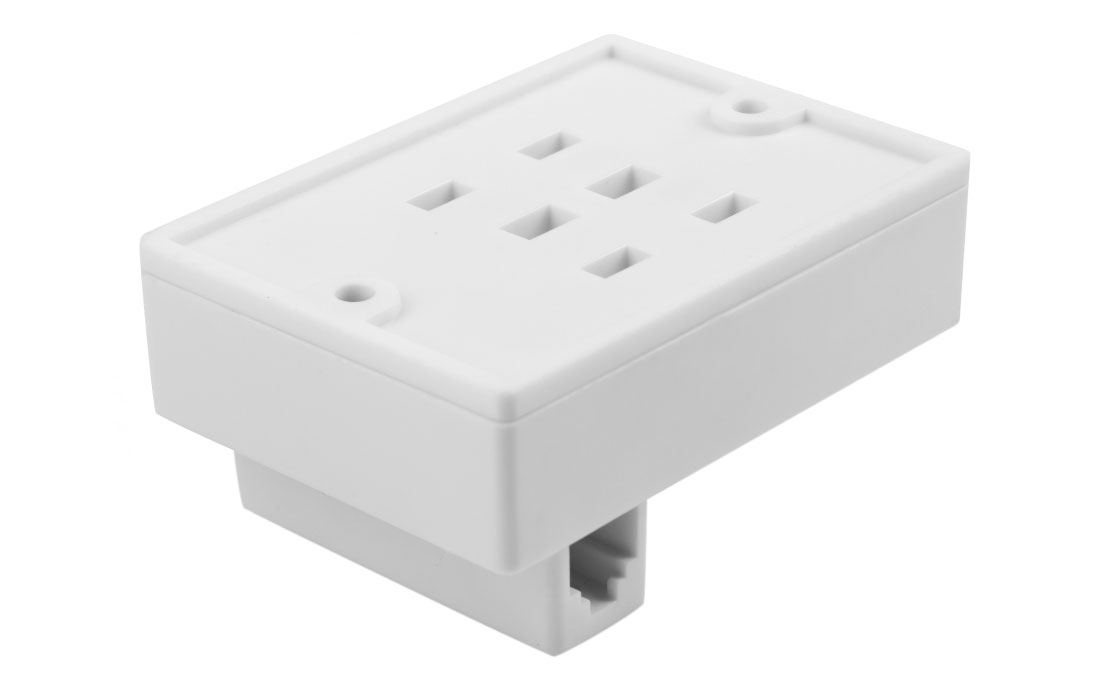 03-0011-4 Розетка телефонная с адаптером RJ-11