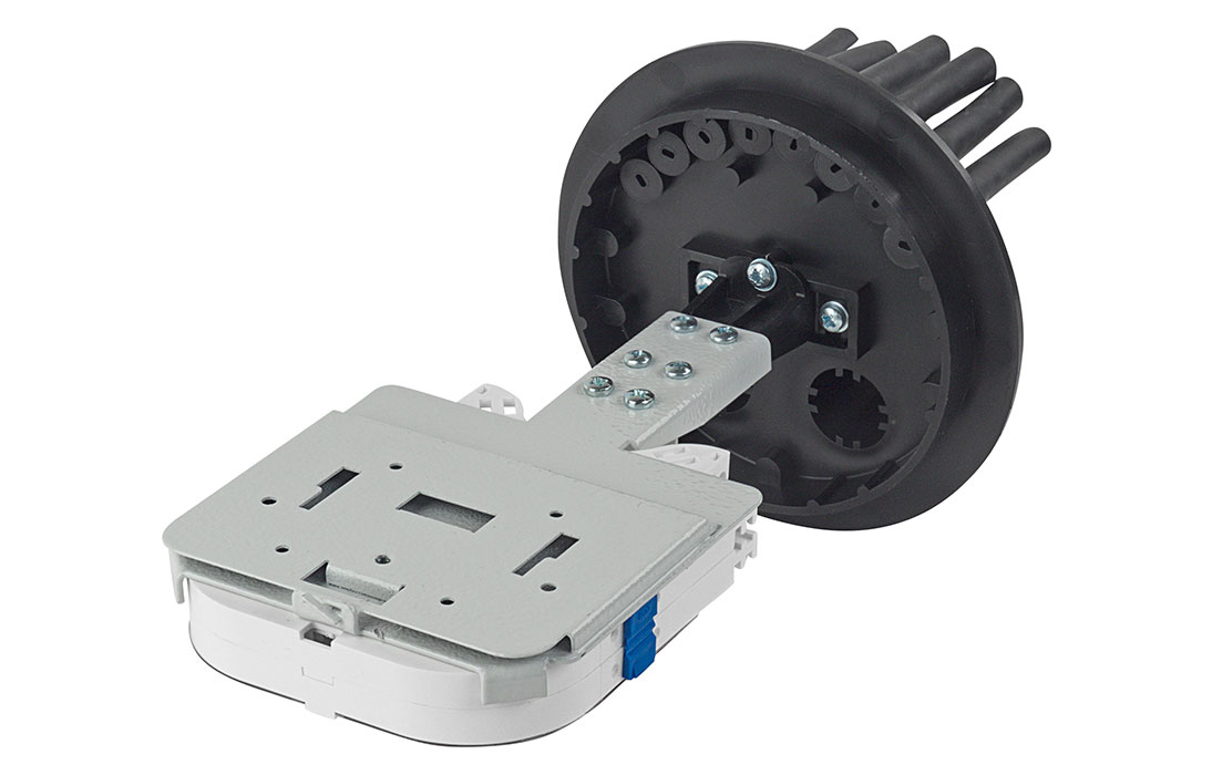 Муфта-кросс МКО-С7/CМ3-2/4SC-2SC-2SC/APC-2SC/APC-2ФТ16 (2 фитинга 16 мм) ССД
