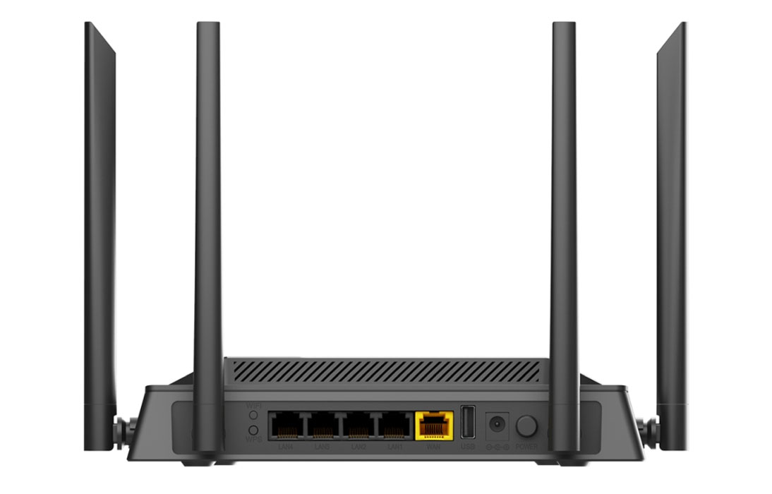 Роутер беспроводной D-Link DIR-825 (DIR-825/RU) AC1200 10/100/1000BASE-TX/4G черный