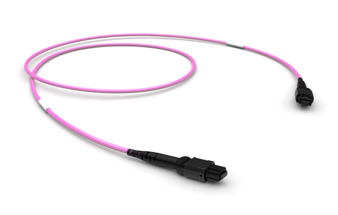 Шнур ШОС-MM/OM4/3.0  мм-MPO12f-MPO12f-A-1.0  м female-female type A