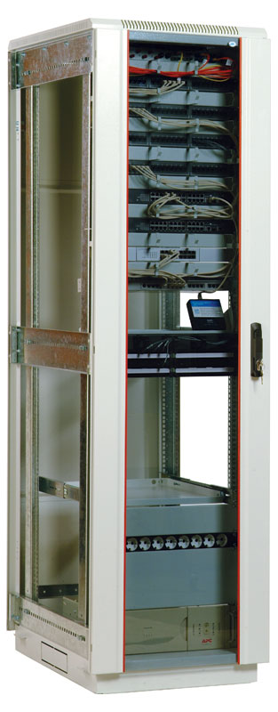 Шкаф телекоммуникационный напольный 33U (600х1000) дверь стекло