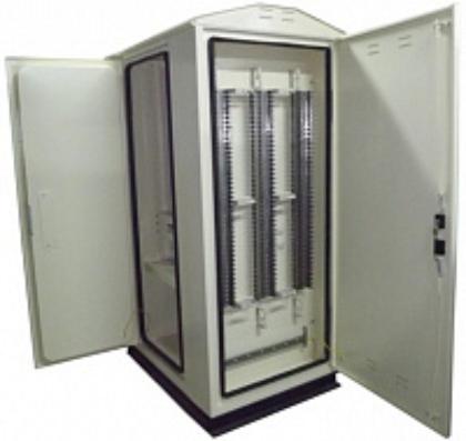 Термошкаф климатический трёхсекционный ШКУ3 19" 42U (обогрев и вентиляция термосекции, кроссовая секция)