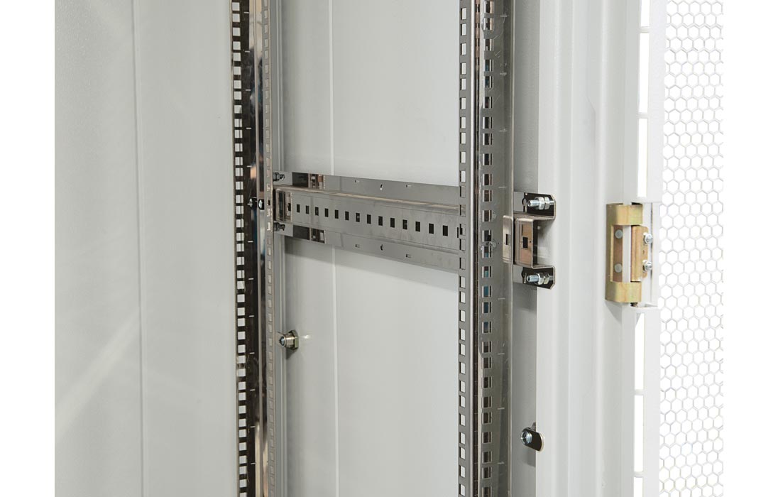 Шкаф телекоммуникационный напольный 19",18U(600x1000), ШТ-НП-18U-600-1000-С, передняя дверь стекло ССД