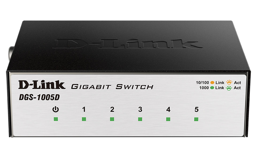 Коммутатор D-Link DGS-1005D/I3A 5G неуправляемый