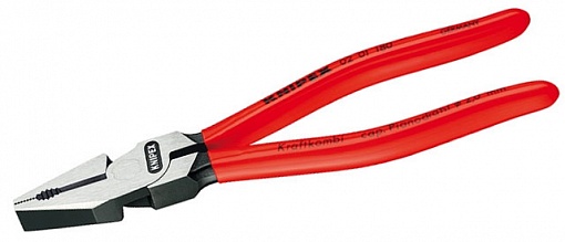 Плоскогубцы Knipex с высоким соотношением плечевого рычага (02 01, 180 мм)