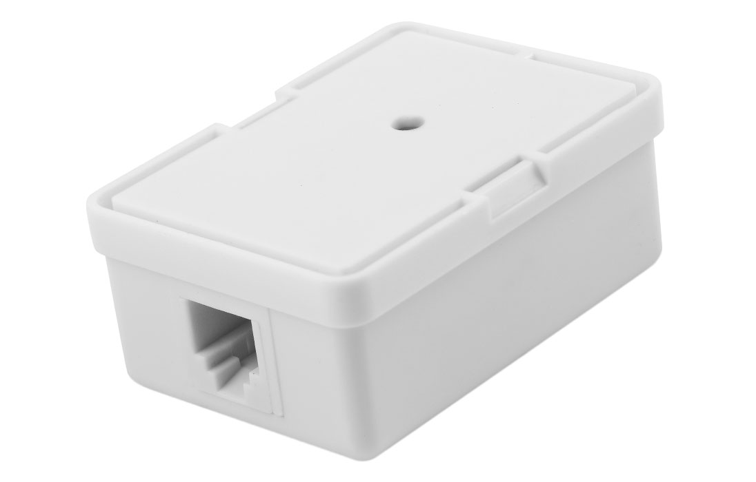 03-0001 Розетка телефонная RJ-11 6P4C открытой проводки