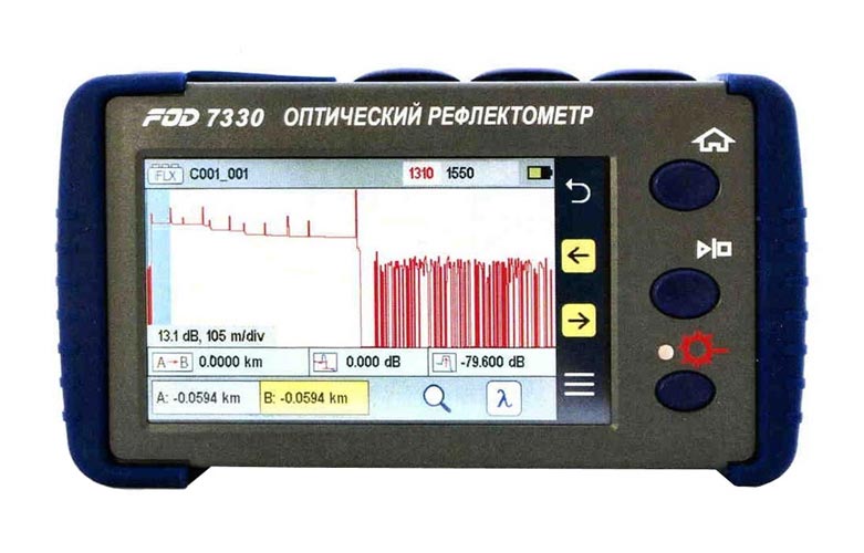 FOD-7330 - рефлектометр оптический (1310/1550 nm, SM, FC)